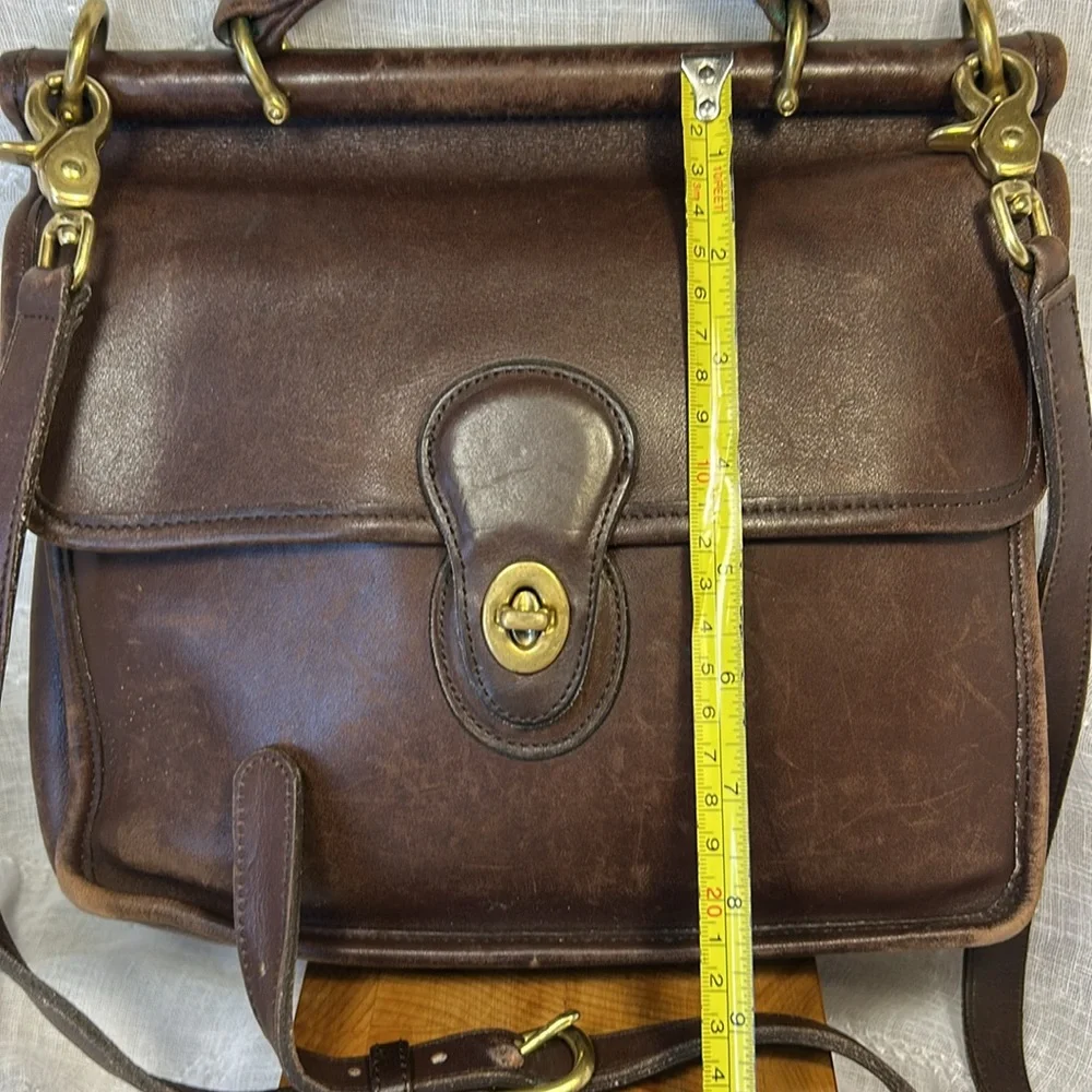 Coach leather vintage high quality satchel pocketbook bag